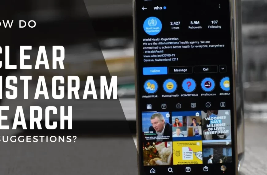 How do clear Instagram search suggestions?