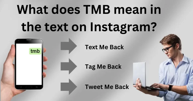 What does TMB mean in the text on Instagram?